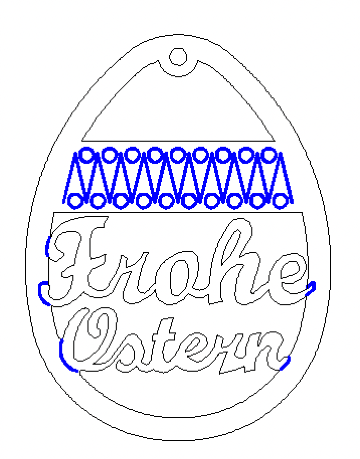 Osterei Frohe Ostern