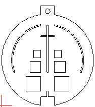 Christbaumanhänger-Kreuz